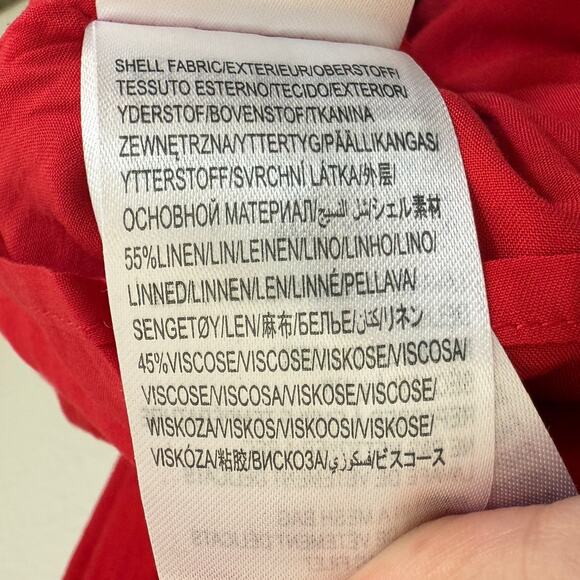 NWT FARM Rio Cutout Flower Midi Dress in Red Small - Picture 12 of 15